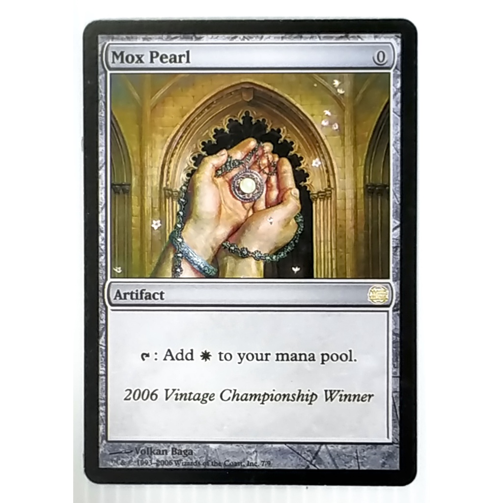 MTG Card Black Core - Legacy Set - Artifact - Mox Pearl 7/9 (Magic: The Gathering - English Proxy Ca