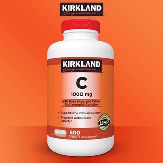 Kirkland Vitamin C 1000mg with Rose Hips 500 เม็ด