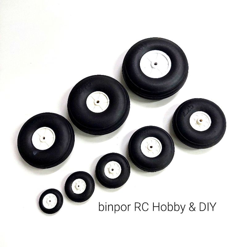 ล้อโฟม ใช้กับ เครื่องบิน rc มีให้เลือกหลายขนาด in stock