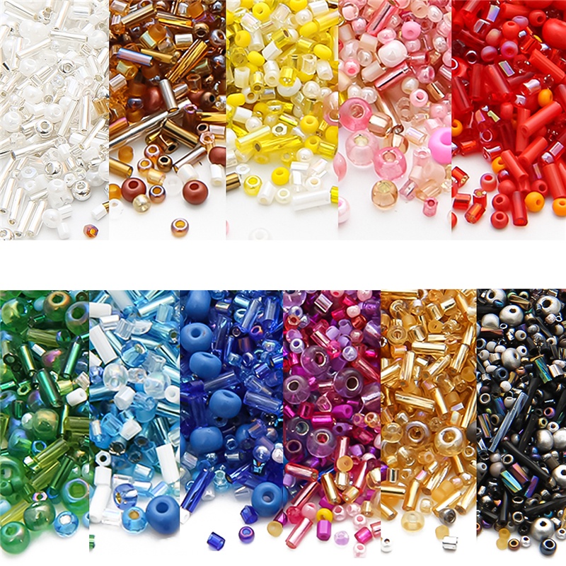Multisize 1.5-4.5 มม.ญี่ปุ่น Miyuki ลูกปัดผสมรอบ Bugle Delica ลูกปัดแก้ว DIY Beading เครื่องประดับทําอุปกรณ์เสริม