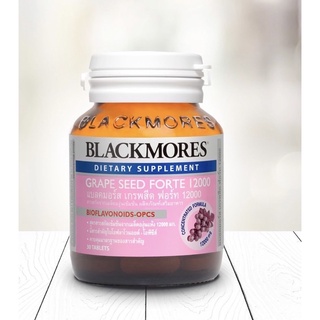 Blackmores Grape Seed Forte 12000 mg 30 เม็ด Grapeseed  สารสกัดจากเมล็ดองุ่นเข้มข้น blackmore แบล็คมอร เกรปซีด