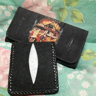 กระเป๋าหนังจระเข้แท้สีน้ำตาล9×10.5 cms1666 set wallet purse