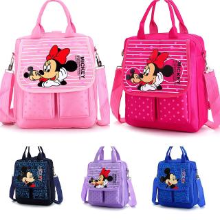 กระเป๋าเป้สะพายหลังกระเป๋านักเรียนพิมพ์ลาย mickey 3 - way สําหรับเด็ก