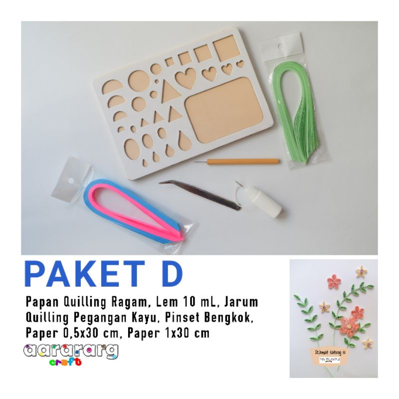 PAPER QUILLING SET D (PAPER QUILLING PACKAGE D)