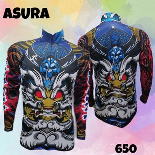 เสื้อตกปลา JK Thailand  เสื้อสำหรับกีฬากิจกรรมกลางแจ้ง ลาย ASURA  ป้องกันรังสี UV 80% แห้งเร็ว