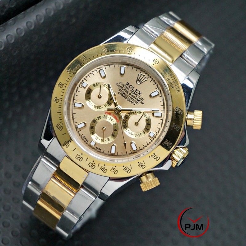 นาฬิกาข้อมือผู้ชาย Rolex Detona Automatic | เงินทองรวมกัน | ซุปเปอร์ซุปเปอร์ซุปเปอร์ซุปเปอร์ | โซ่รา