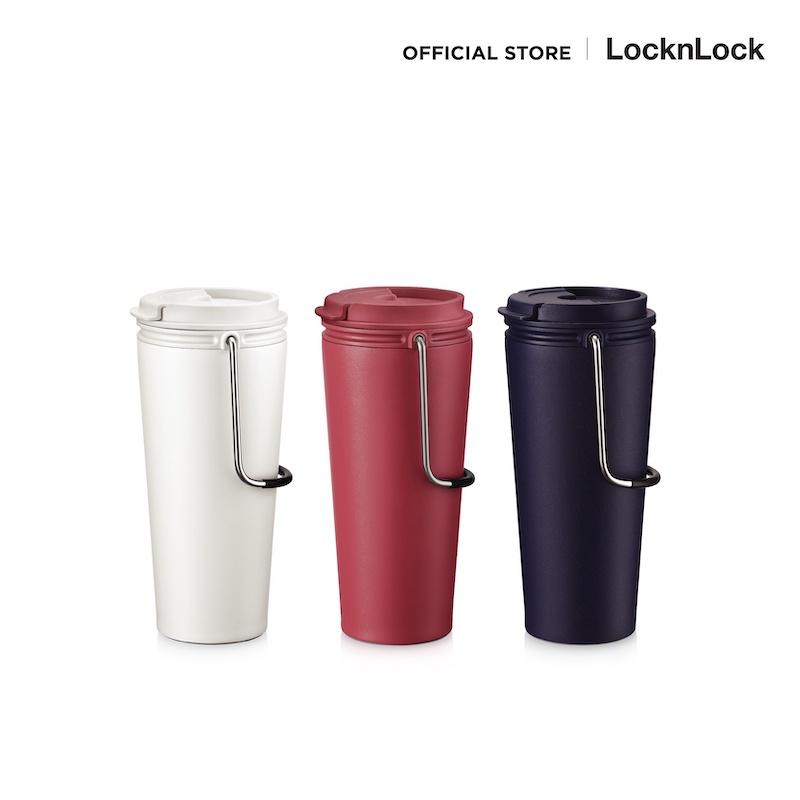 LocknLock แก้วเก็บอุณหภูมิ พร้อมหูหิ้ว Bucket Tumbler(Flip) ความจุ 540 ml. รุ่น LHC4269
