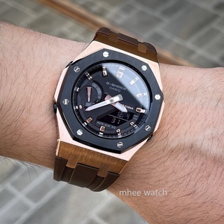 G-Shock Mini Size AP Style Rubber Stainless Chocolate Rosegold (GMA-S2100)