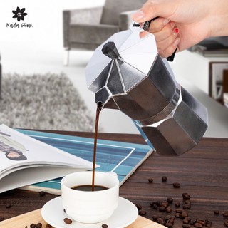 🇹🇭พร้อมส่ง🇹🇭 Spot Explosion Style Italian Aluminium Moka Pot Coffee หม้อกาแฟอลูมิเนียมแบบยุโรป