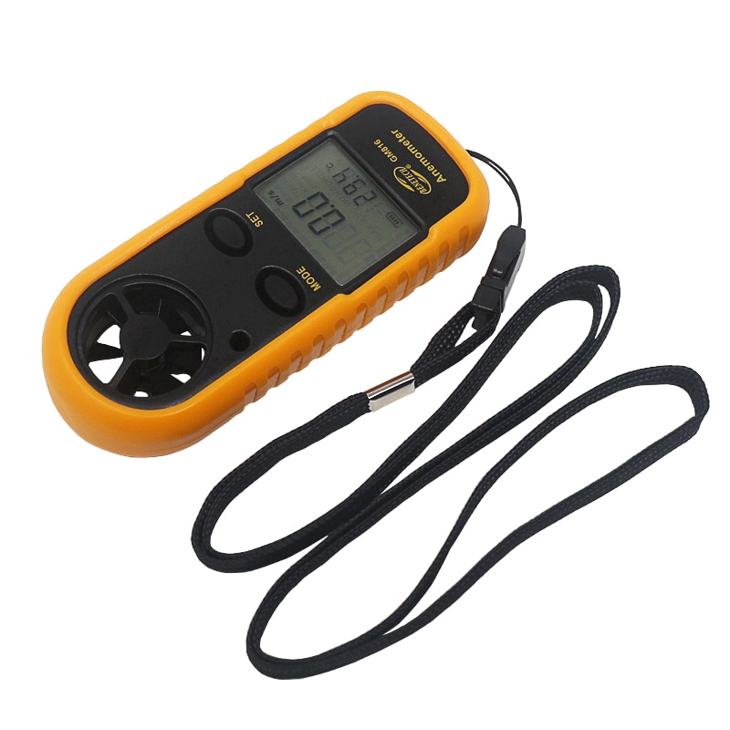 เครื่องวัดอุณหภูมิความเร็วลมดิจิตอล Anemometer