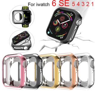 🔥ของเข้าแล้วครับ🔥เคสกันรอยคลุมหน้าจอและรอบเครื่อง Apple watch Series 6 SE 5 4 3 2 1 40มม. 40มม. 40มม. 40มม. เคส Apple Watch case