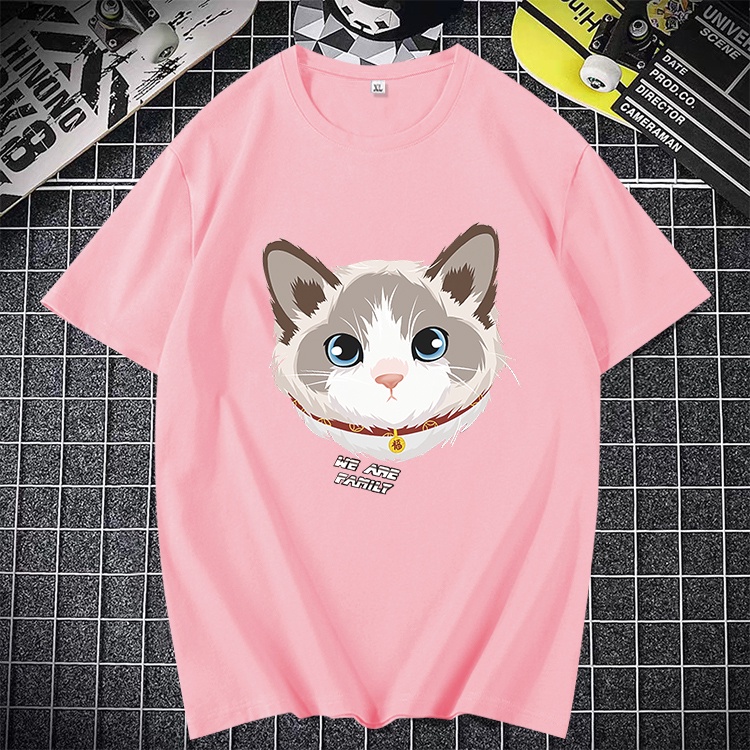 D231(พร้อมส่ง）เสื้อยืดแขนสั้ง สำหรับชายและหญิง.ลายแฟชั่งนานาชาติ ใส่เทียวออกกำลังกายได้