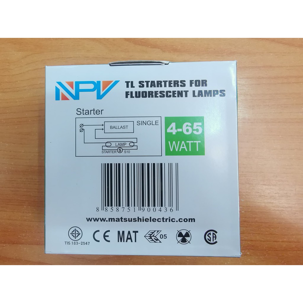 สตาร์ทเตอร์ NPV (ตัวละ5บาท ขายยกกล่อง25ตัว)
