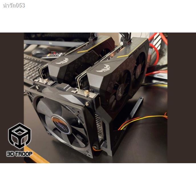 【Special offer】Multicolor PLA Rig Mining GPU Double External Support with Fan Holder for Computer #2