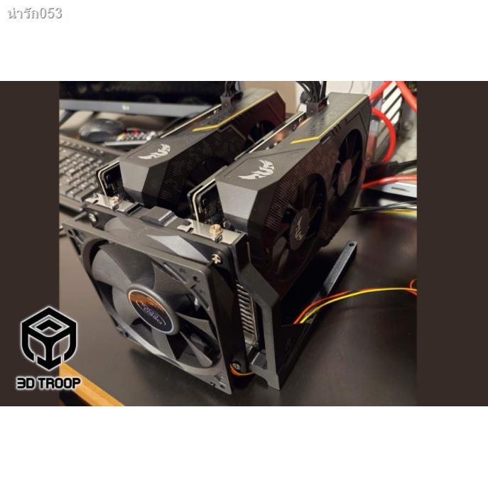 【Special offer】Multicolor PLA Rig Mining GPU Double External Support with Fan Holder for Computer #4