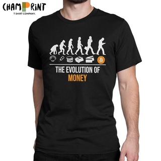 ถูกสุดๆBitcoin Evolution Of Money Cryptocurrency น้ําหอม สําหรับผู้ชาย#39; s เสื้อยืด ผ้าฝ้ายแท้ พิมพ์ลาย Satoshi Nakamo