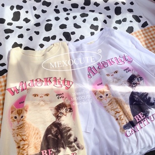 พร้อมส่ง ♡MEXOCUTE เสื้อยืดลาย ( BE CATTITUDE )