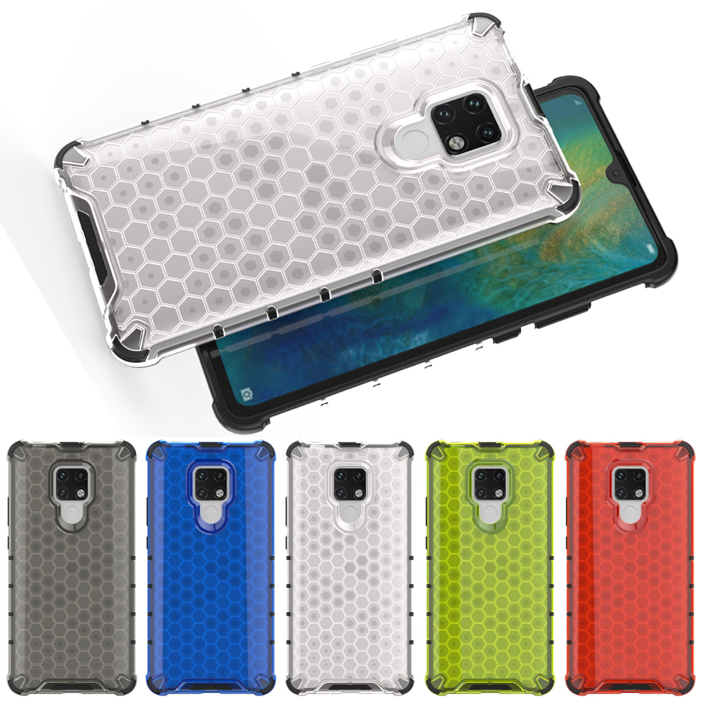 สําหรับ Huawei Mate 20 X 30 40 50 60 Pro Plus Lite กรณีสี PC + TPU เกราะโปร่งใสกันกระแทกฝาหลังปลอก