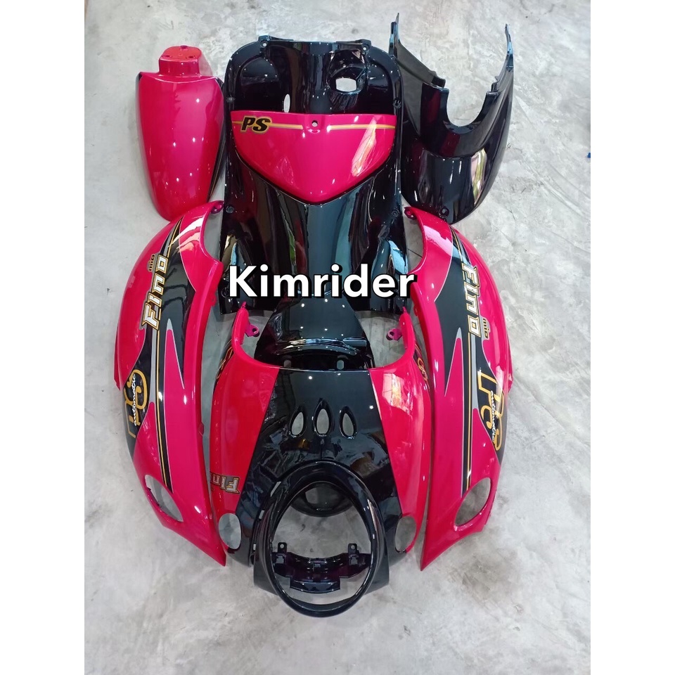 ชุดสี เฟรม ฟีโน่ เก่า FINO คาบู เกย์เดียว 10 ชิ้น เกย์แยก 9 ชิ้น รถปี 2007-2011 สีชมพูมุกดำPS