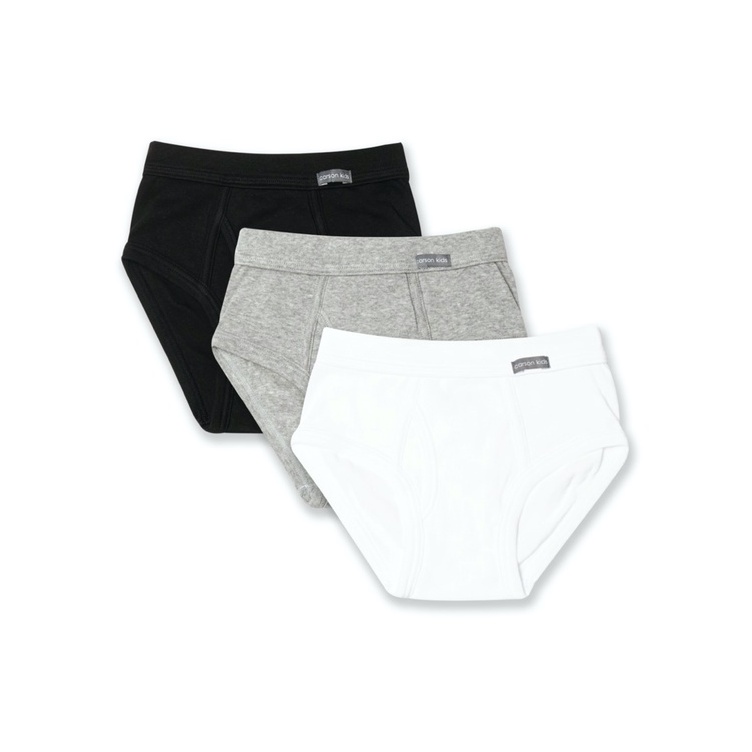 กางเกงในเด็กผู้ชาย Carsonkids รุ่นผ้า Cotton Super soft ขอบเอวผ้า แพ็ค 3 ตัว (KB