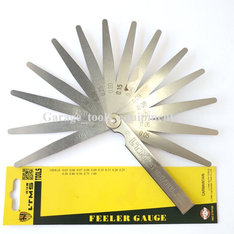 Ltms 14 ใบมีด Feeler Gauge ความหนา Gap Feeler Valve Gauge 0.05-20.00 มม.Feller