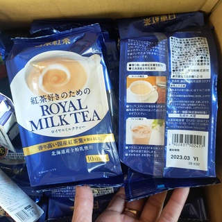 Royal Milk Tea 10 Sticks ชานมญี่ปุ่น ตั้งเป้านมผงพิเศษแท้100% 1ห่อมี10ซอง หอมหวานกลมกล่อม