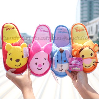 รองเท้าใส่ในบ้าน พื้นบาง Cutie Pooh พูห์ &amp; Piglet พิกเล็ต &amp; Eeyore อียอร์ &amp; Tigger ทิกเกอร์ Spring หมีพู หมีพูห์