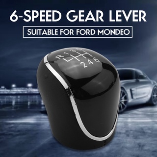 Easternauto 【คุณภาพสูง | Shift Knob】PU หนัง 6 สปีด Ford Car Shift Knob สำหรับ Mondeo C-Max Mk2 Mk3 S-Max Transit Tourneo Transit Connect COD