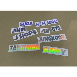 BTS Name hologram สติ๊กเกอร์ ชื่อ โฮโลแกรม🌈