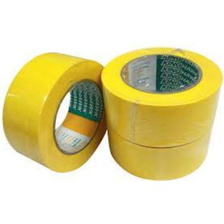 KINGHAWK เทปตีเส้นพื้น PVC FLOOR MASKING TAPE 2นิ้ว 48mm x 33mtr สีเหลือง