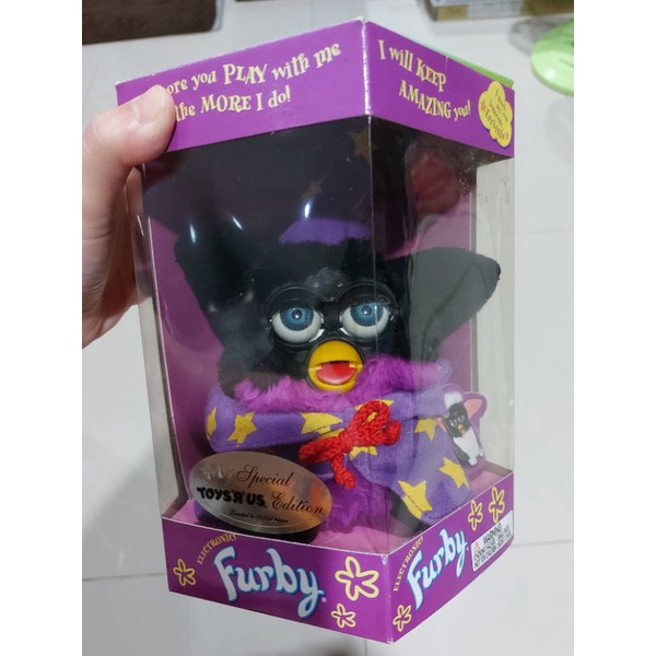 Furby Hasbro 1998 USA New! ตุ๊กตา เฟอร์บี้ พ่อมด Robot สัตว์เลี้ยงอิเล็กทรอนิก ฐานยังซีล ไม่เคยใช้งา