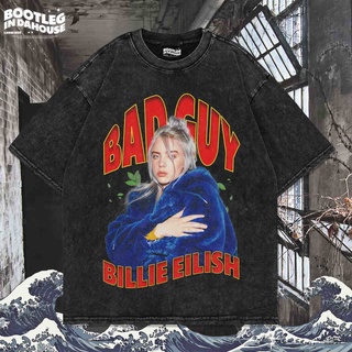 เสื้อยืด พิมพ์ลาย Billie EILISH BAD GUY OVERSIZE WASHING VINTAGE สําหรับผู้ชาย | เสื้อยืด โอเวอร์ไซส์ | เสื้อยืด ขนาดใหญ