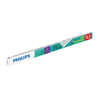 ถูกที่สุด✅  หลอดไฟ LED T8 18 วัตต์ PHILIPS DE 765 (แพ็ค 3 หลอด) Cool Daylight Light Bulbs