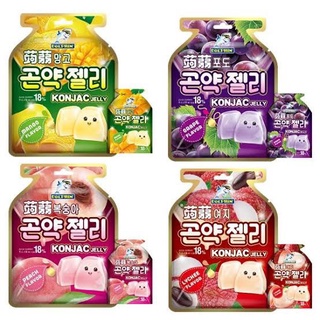 เยลลี่ญี่ปุ่น Captain Dolphin konjac lelly เยลลี่นำเข้าจากญี่ปุ่น เยลลี่บุกรสผลไม้ (LYCHEE,GRAPE,PEACH,MANGO)