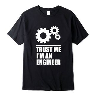 เสื้อยืดพิมพ์ลายเสื้อยืดผู้ชายคอกลมพิมพ์ลาย Trust Me, I Am An Engineers