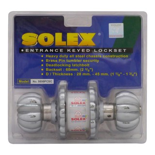 ลูกบิดทั่วไป SOLEX9899PCSC หัวฟักทอง SS/SP SOLEX 9899 PC/SC SS/SP ENTRANCE KNOB