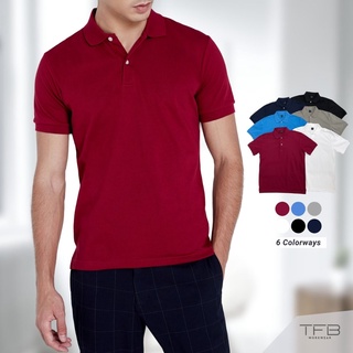 เสื้อโปโล แขนสั้น สีแดง ผ้าดรายเทค(dry-tech) TFB Workwear