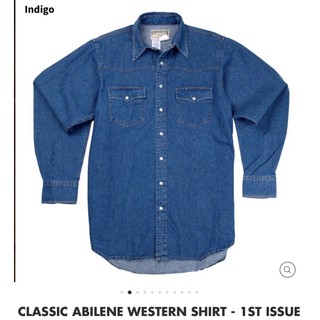 เสื้อ Schaefer Denim Western Shirt Made in USA