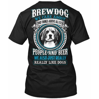 [S-5XL]เสื้อยืด พิมพ์ลาย Beer We Just Love Dog Brew Dog Care สําหรับผู้ชาย