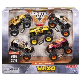 Monster Jam Max D Retro Edition 5 Pack