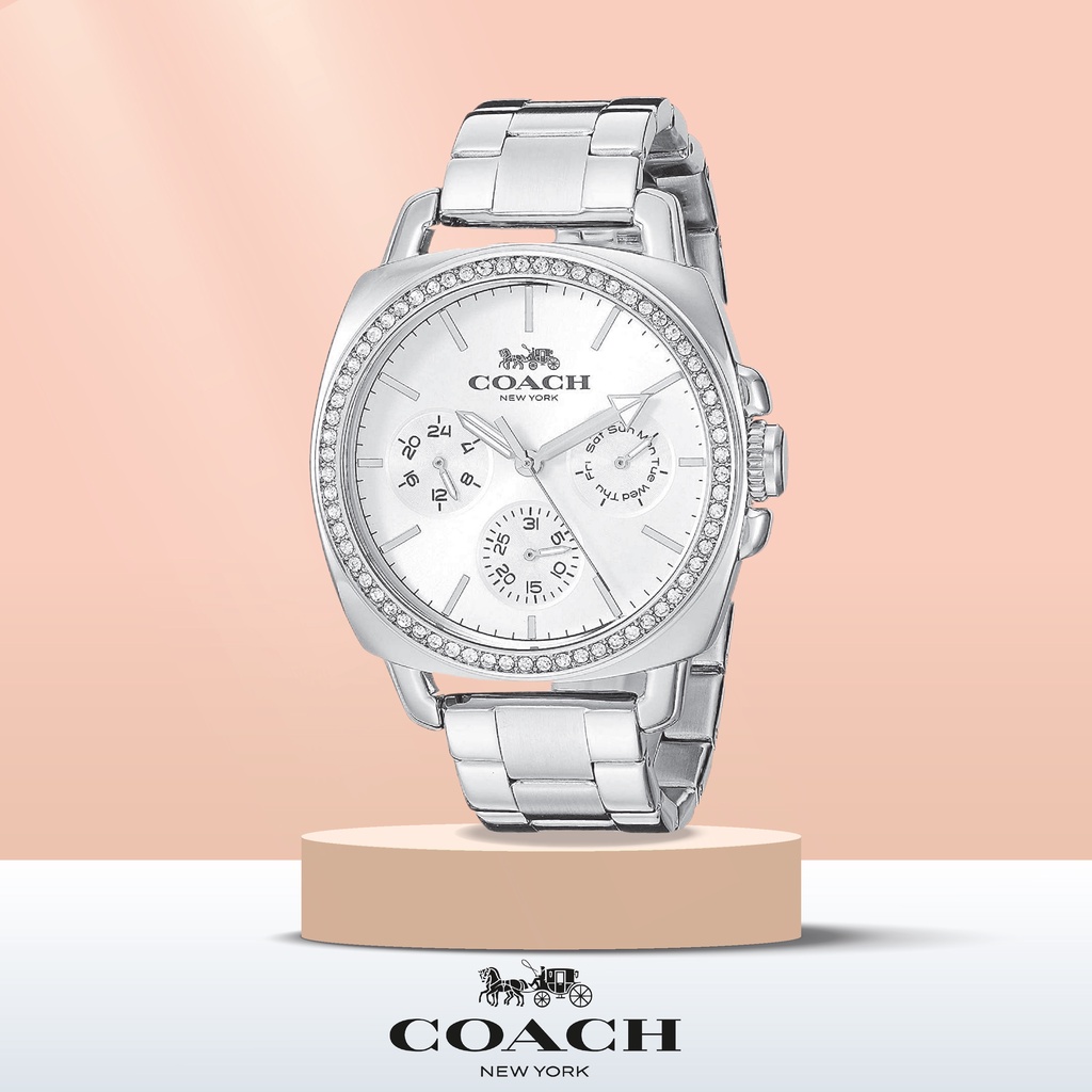 COACH รุ่น14503129 40mm นาฬิกาข้อมือผู้หญิง นาฬิกาcoach สายสแตนเลส นาฬิกาข้อมือผู้หญิงของแท้100% นาฬิกาแบรนด์เนม