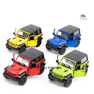 ProudNada Toys ของเล่นเด็กรถเหล็กโมเดลจิ๊ป KINSMART Jeep Wranglar 2018 KT5412