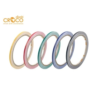 CROCO สติ๊กเกอร์ตีเส้น สีธรรมดา ขอบตรง