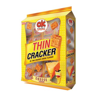 🧀OK Thin Cracker Cheese Flavour 256g โอเค ทิน แครกเกอร์ รสชีส