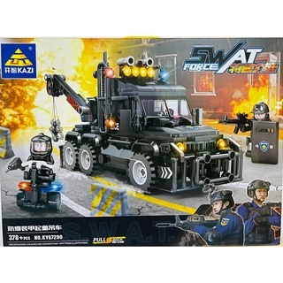 SS Toys เลโก้ ทหาร 67290 รถตำรวจหน่วยรบพิเศษ S.W.A.T. Force police จำนวน378ชิ้น