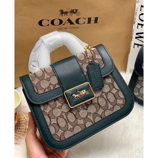 COACH ALIE TOP HANDLE IN SIGNATURE JACQUARD