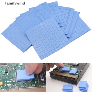 Familywind&gt; แผ่นซิลิโคนฮีทซิงค์ระบายความร้อน GPU CPU ขนาด 10*10*0.5 มม. 100 ชิ้น