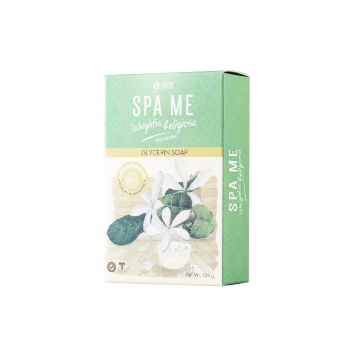 O-Spa Natural SPA ME Glycerin Soap - Wrightia Religiosa 125g โอสปา สบู่กลีเซอร์รีน กลิ่นดอกโมก 125g