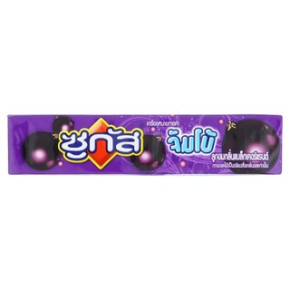 ✨นาทีทอง✨ ซูกัส จัมโบ้ ลูกอมกลิ่นแบล็กเคอร์แรนต์ 48กรัม Sugus Jumbo Blackcurrant Flavoured Chews 48g