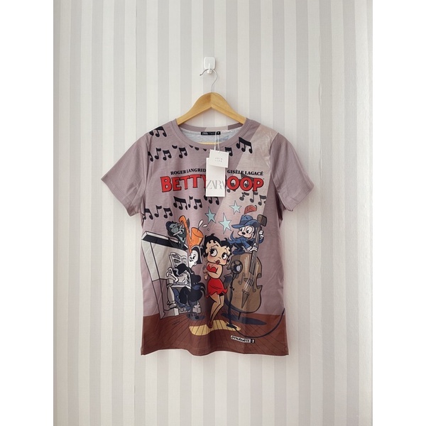 🔥SALE🔥เสื้อยืด Betty Boop ป้าย Zara🎀